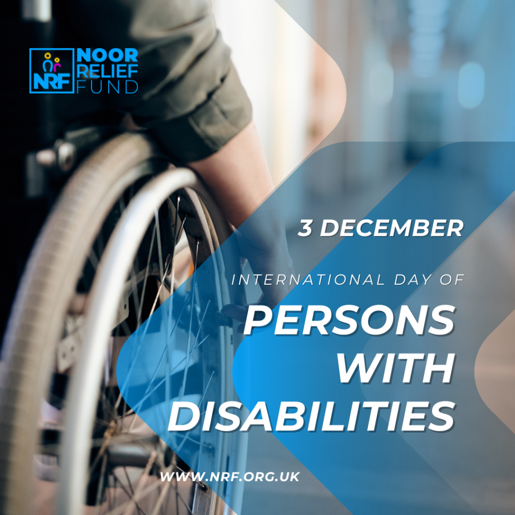 Poster for International Day of persons with disabilities