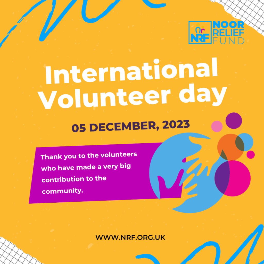 Poster for International Volunteer Day.